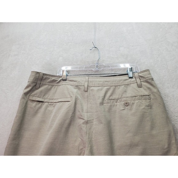 Hang Ten Board Shorts‎ Mens Size 40 Tan Polyester Slash Pockets Logo Medium Wash - Picture 8 of 10